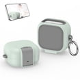 thumbnail image 3 of Case for Samsung Galaxy Buds 4 / Buds 4 Pro Earbuds，Shockproof TPU+PC Protective Cover with Phone Stand & Carabiner Anti-Fingerprint Wireless Charging, 3 of 10