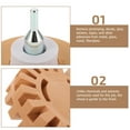 thumbnail image 3 of HAMPPLIES 2Pcs Rubber Eraser Wheel Adhesive Remover for Cars Khaki Color Efficient Cleaning, 3 of 6
