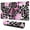 Pink Leopard Pattern, variant on Long Mouse Pads for Desk,Purple and Orange Of Leopard Print Desk Mats on Top Of Desks, Desk Mouse Pad Extra Large with 3mm Non-Slip Base and Stitched Edge for Gaming,Office,Work,Home 31.5"x11.8"