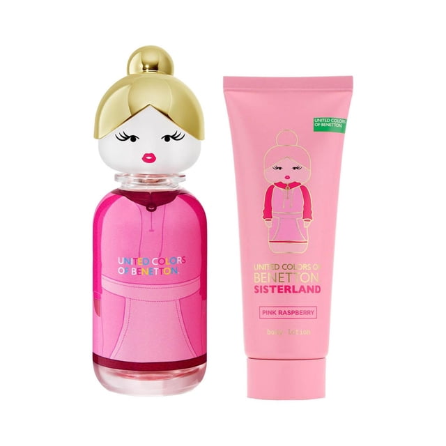 Benetton Set 2Pzas Sisterland Pink Raspberry 80 ml EDT Spray rosa