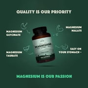 Natural Rhythm Triple Calm Magnesium Supplements for Sleep and Stress Relief, 120 Capsules
