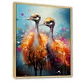 thumbnail image 2 of Designart "Portrait Of Ostrich Harmony II" Ostriches Floater Framed Wall Decor, 2 of 5