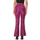 thumbnail image 3 of Pantalones de campana brillantes y ajustados con lentejuelas INSPIRE CHIC para mujer en color rosa intenso, 3 of 6
