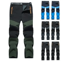 Sriper Men's Windproof Winter Joggers Color Block Outdoor Pants,Fall Cycling Mountaineering Trousers,Wide Leg Thermal Sweatpants,Pantalón Jogger Ajustado Army Green XL