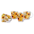 thumbnail image 6 of STP GOODS Sunflowers Glass Mug Set of 4 pcs 11.8 fl oz (350 fl oz) Tea Mugs for Hot Beverages Coffee and Tea Mugs for Latte Cocoa Chocolate Glass Drinkware, 6 of 7