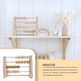 thumbnail image 1 of Wood Abacus Toy Beads Counting Playthings Simple Design Early Education Math Learning Toys Educational Prop Home Decoration Yellow, 1 of 7