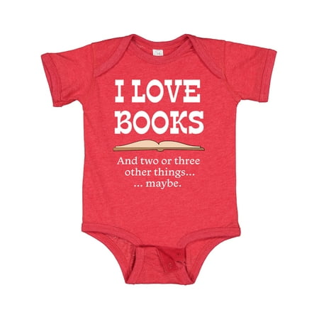 

Inktastic I Love Books... and Two or Three Other Things... Maybe. Gift Baby Boy or Baby Girl Bodysuit