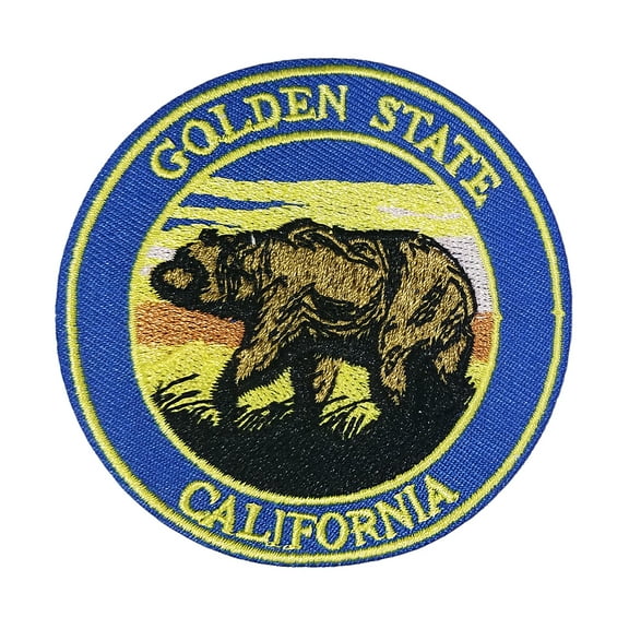 Golden State, California Embroidered Patch Iron/Sew-On Applique Travel Souvenir