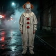 Guvpev Halloween Costume For Adults Unisex Full Zip Clown Mask Hooded guvpev-halloween-costume-for-adults-unisex-full-zip-clown-mask-hooded