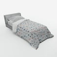 thumbnail image 2 of Ambesonne Anchor Bedding Set 3 Pcs, Marine Nautical Wheel, Twin XL, Blue and Red, 2 of 2