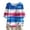 Blue, variant on Women's 250th Anniversary USA Shirt Mid Sleeve Independence Day Top 4th of July Shirts America 250 Merchandise Loose Star Print Tee