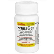 Goldline Senna-Gen Natural Vegetable Stimulant Laxative Tablets, 8.6 mg, 100 Count