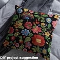 thumbnail image 2 of Feelyou Embroidery Floral Print Fabric by the Yard 10 Yards, Groovy Flower Home Decor Fabric by the Yard, Chic Blossoms Sewing Fabric, Luxury Room Decor, 2 of 6