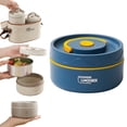 thumbnail image 2 of 304 Stainless Steel Insulated Soup Food Jar, Portable Round Lunch Container With Wide Mouth, Leakproof Thermal Bowl For Outdoor Dining, Small Navy Blue, 2 of 9