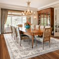 thumbnail image 4 of Washable Living Room Area Rug：8x10 Bedroom Rugs - Farmhouse Distressed Printed Floral Carpet - Foldable Non-Shedding Floor Carpet for Dining Room 8'x10' Beige, 4 of 7