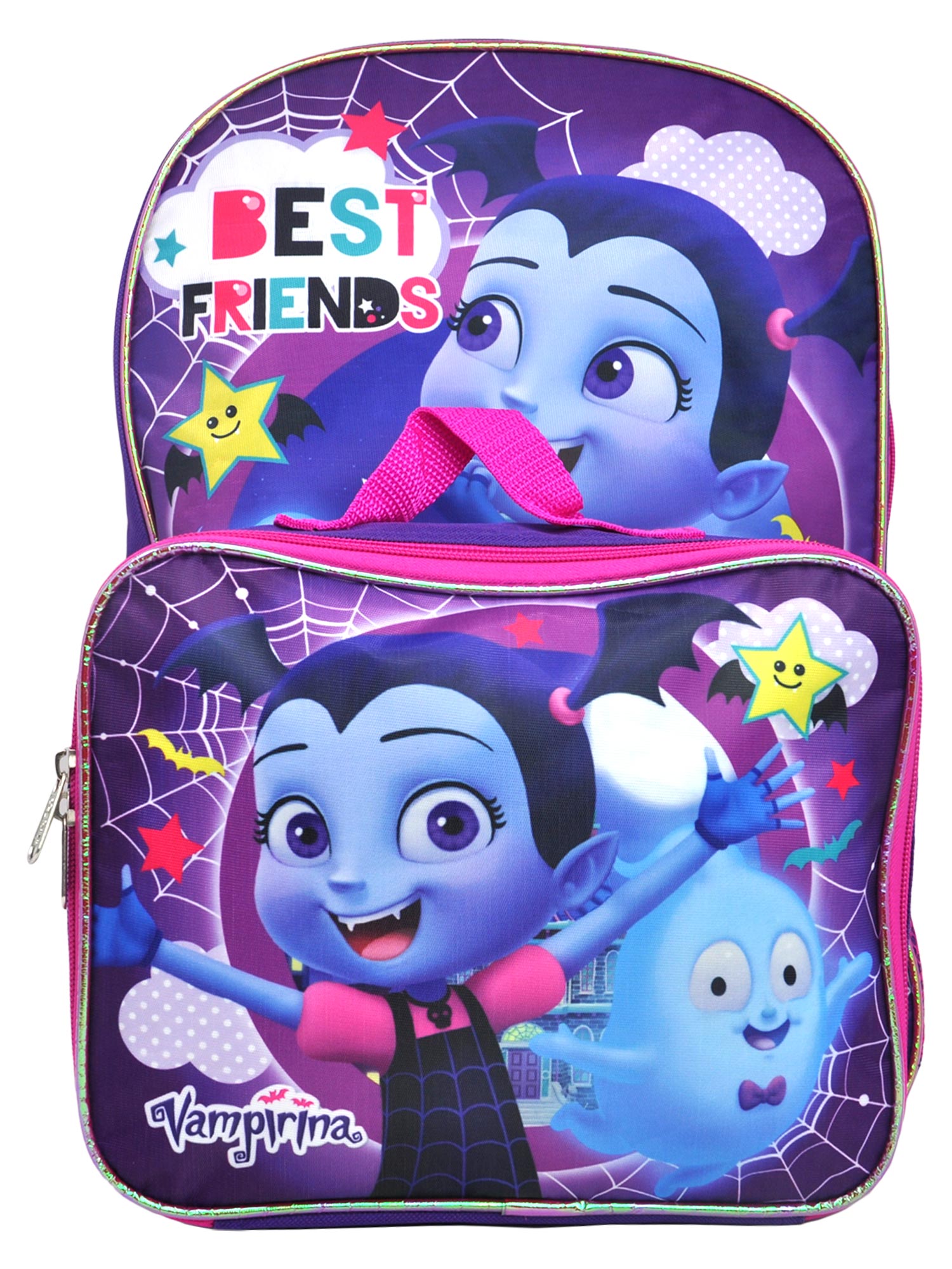 Girls Vampirina Best Friends Backpack 16" w/ Detachable Lunch Bag Purple - image 2 of 6
