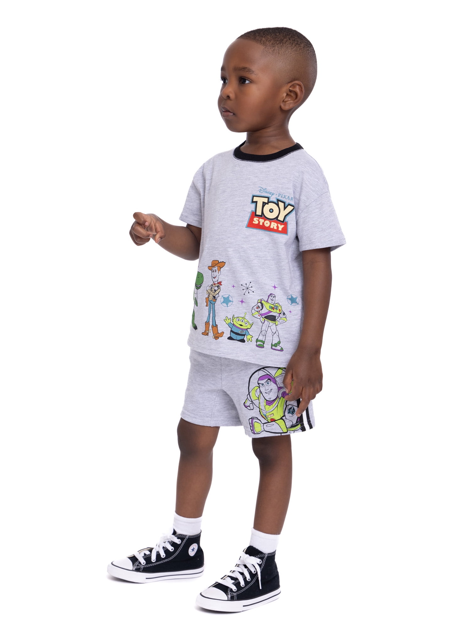 Disney Pixar Toy Story Toddler Boys Short Sleeve T-Shirt and Shorts Set, 2-Piece, Sizes 12M-5T