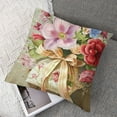 thumbnail image 7 of nygtbtfer Spring Floral Throw Pillow  Pink Flowers Mothers Day Decorative Pillows for Couch Sofa Bed Home Decor Set of 2 White, 7 of 7