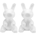 thumbnail image 1 of Foam Rabbit Shape 40CM White Craft Bunny Rabbit Polystyrene Styrofoam Modelling Foam for Flower Arranging Easter Gift DIY Rose Animal, 1 of 8