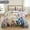 Daisies, variant on 2/3PCS Retro Oil Floral Bedspread Set,1 Pc Quilt + 1/2 Pcs Pillowcases, Soft Skin-friendly Fabric Multiple painting patterns available Bedroom Decor Machine Washable