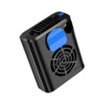 thumbnail image 3 of Ventilador de cintura personal, portátil, ligero, de escritorio, con 3 velocidades, para colgar, para correr, acampar, hacer senderismo, en interiores Azul, 3 of 8