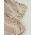 thumbnail image 6 of KelaJuan Baby Girls Boys Sweatshirt Romper Bear Print Hooded Long Sleeve Infant Hoodies Jumpsuits, 6 of 8