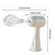 thumbnail image 3 of Espumador de leche y batidora de mano recargable por USB | Batidora de inmersión portátil para café, sopas y purés | Compacta y fácil de limpiar | Blanca o verde, 3 of 4