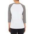 thumbnail image 4 of Athletic Works Women's Athleisure Split Neck Baseball T-shirt, 4 of 5