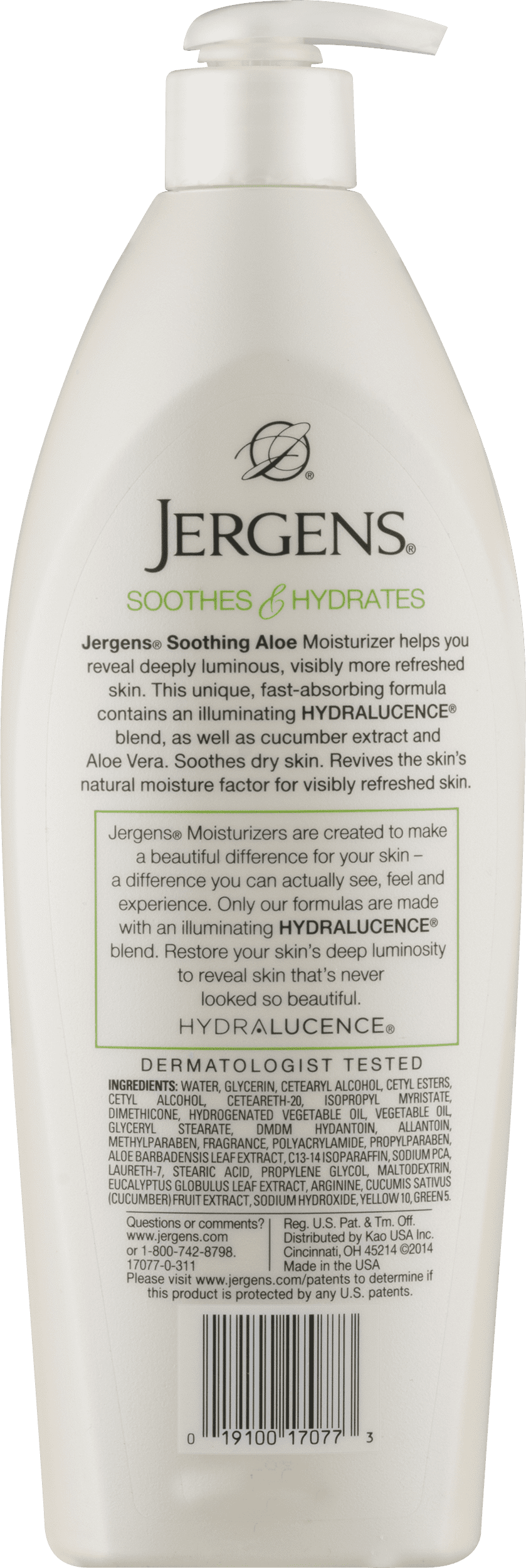 jergens soothing aloe moisturizer