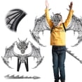 thumbnail image 6 of Jierger Halloween Dragon Set Dragon Halloween Wing Tail Set Kids Halloween Show Set with Wing and Tail for Halloween Birthday Christmas Party Decorations, 6 of 9
