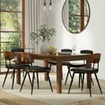 thumbnail image 3 of Simpli Home Eastwood 66 inch x 40 inch Rectangle Contemporary Dining Table in Walnut, 3 of 13