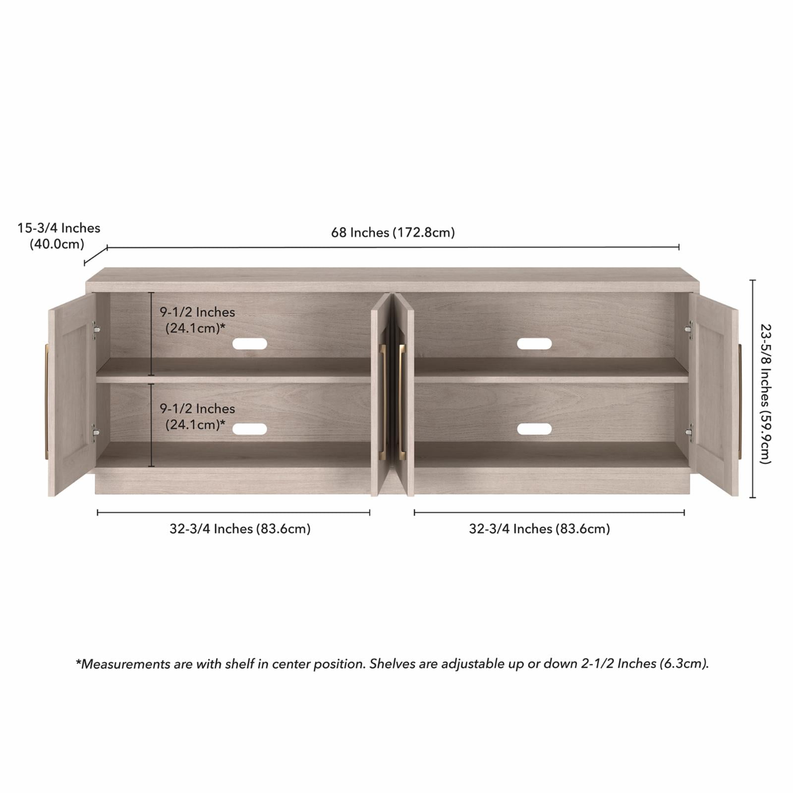 Evelyn&Zoe Tillman Rectangular TV Stand for TV's up to 75", Alder White