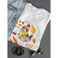 thumbnail image 3 of Bird With Autumn Leaves Clothes T-Shirt Women -Image by Shutterstock, Female x-Large, 3 of 4