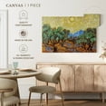 thumbnail image 5 of Elephant Stock Olive Trees With Yellow Sky And Sun Wall Art - Horizontal Canvas Wall Art - Living Room Wall Decor - Floral And Botanical Canvas - Gray And Green Decor By Vincent Van Gogh - 12" x 8", 5 of 8