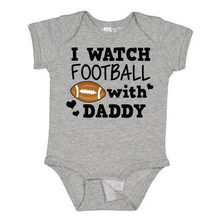 

Inktastic I Watch Football with My Daddy Gift Baby Boy or Baby Girl Bodysuit