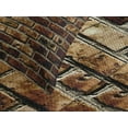 thumbnail image 4 of Ambesonne Brown Quilted Bedspread Set 3 Pcs, Old Grunge Brick Wall, Queen Size, Brown Chestnut Brown, 4 of 5
