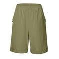 thumbnail image 5 of TRUBKH knee length shorts hiking shorts women long shorts for women womens capri pants shorts for women Green L, 5 of 8