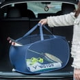 thumbnail image 5 of Bolsa de equipo de raqueta de bádminton, bolsa de almacenamiento plegable, bolsa de hombro de entrenamiento deportivo transpirable de malla, se puede agregar registro, 5 of 5