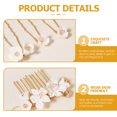 thumbnail image 3 of Miangastore Flower Hair Comb Ceramic 4Pcs 3.0x3.0In, 3 of 8