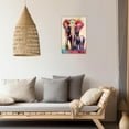 thumbnail image 2 of ZHONGYUTONG Abstract Elephant Wall Art African Wildlife Painting Colorful Aniamls Picture Graffiti Elephant Canvas Print for Home Living Room Decor Frame (12.00" x 18.00"), 2 of 5