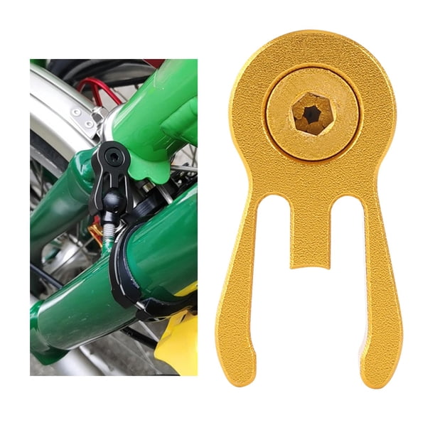 Receptor de poste de manilr para Receptor de poste Reparación de piezas de repuesto Accesorios de bicicletas plegables Aleación , dorado DYNWAVEMX Receptor de manillar