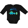 thumbnail image 3 of Inktastic Happy Dinosaur Future Big Brother Boys Long Sleeve Baby Bodysuit, 3 of 5