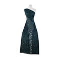 thumbnail image 2 of Zelouf Nest Two Tone Stretch Lace  , Sewing, DIY, Crafts Fabric by the Yard, Black/hunter, 1 Yard, 2 of 2