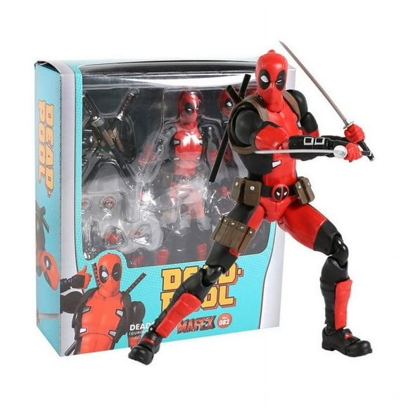 16cm Mafex 082 Marvel X-Men Deadpool Action Figure Comic Version Collectable Model Toy Doll Children Birthday Christmas Gifts