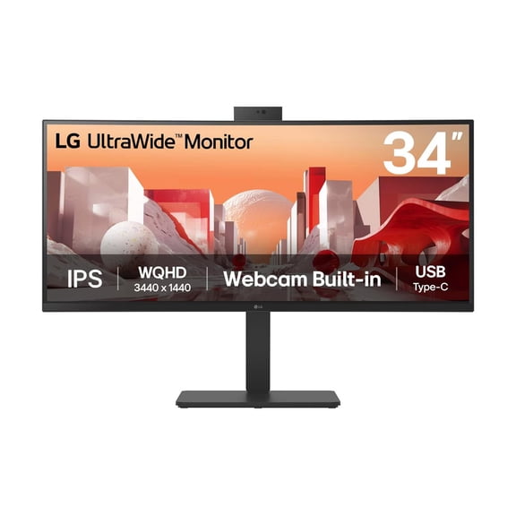 LG 34BA85QEB 34" Curved Monitor 3440x1440 WQHD IPS HDMI DP USB C
