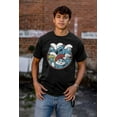 thumbnail image 5 of Retro The Smurfs Cartoon Characters Men's Graphic T Shirt Tees Brisco Brands S, 5 of 6