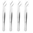 thumbnail image 2 of 4Pcs 4cm Stainless Steel Anti-static Tweezer Tine Tweezer for Electronics Repair Jewelry Making Laboratory Work(Silver), 2 of 9