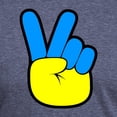 thumbnail image 3 of CafePress - Ukrainian Flag Peace Sign Ukraine Native H T Shirt - Mens Tri-blend T-Shirt, 3 of 4
