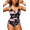 Chrysanthemum, variant on Womens One Piece Swimsuits Front Twist V Neck Shirred Bathing Suit Monokini Swimwear