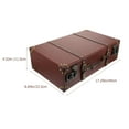 thumbnail image 2 of AURARMLET 1Pc Brown Rectangular Luggage Prop Density Board Wear-Resistant Home Organization Accessory, 2 of 8